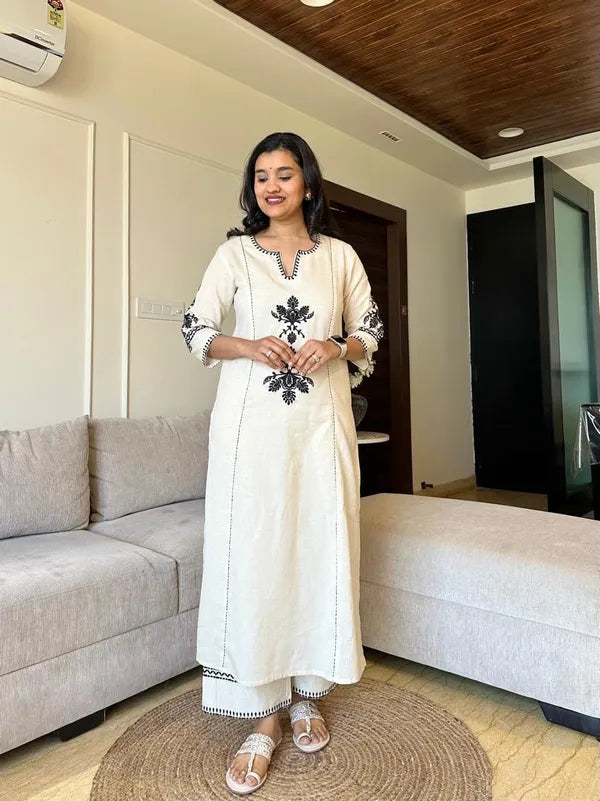Libas Kurta Gulista Embroidered Palazzo Set