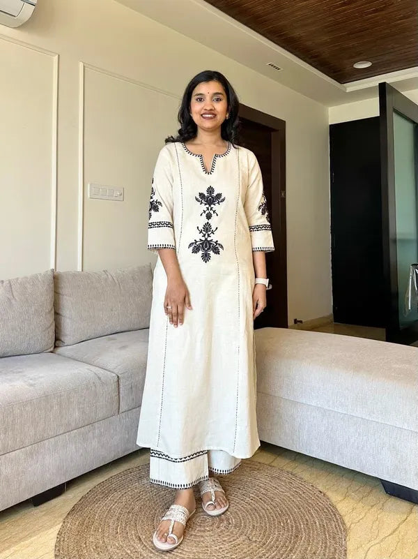 Libas Kurta Gulista Embroidered Palazzo Set