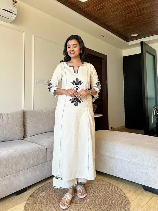 Libas Kurta Gulista Embroidered Palazzo Set
