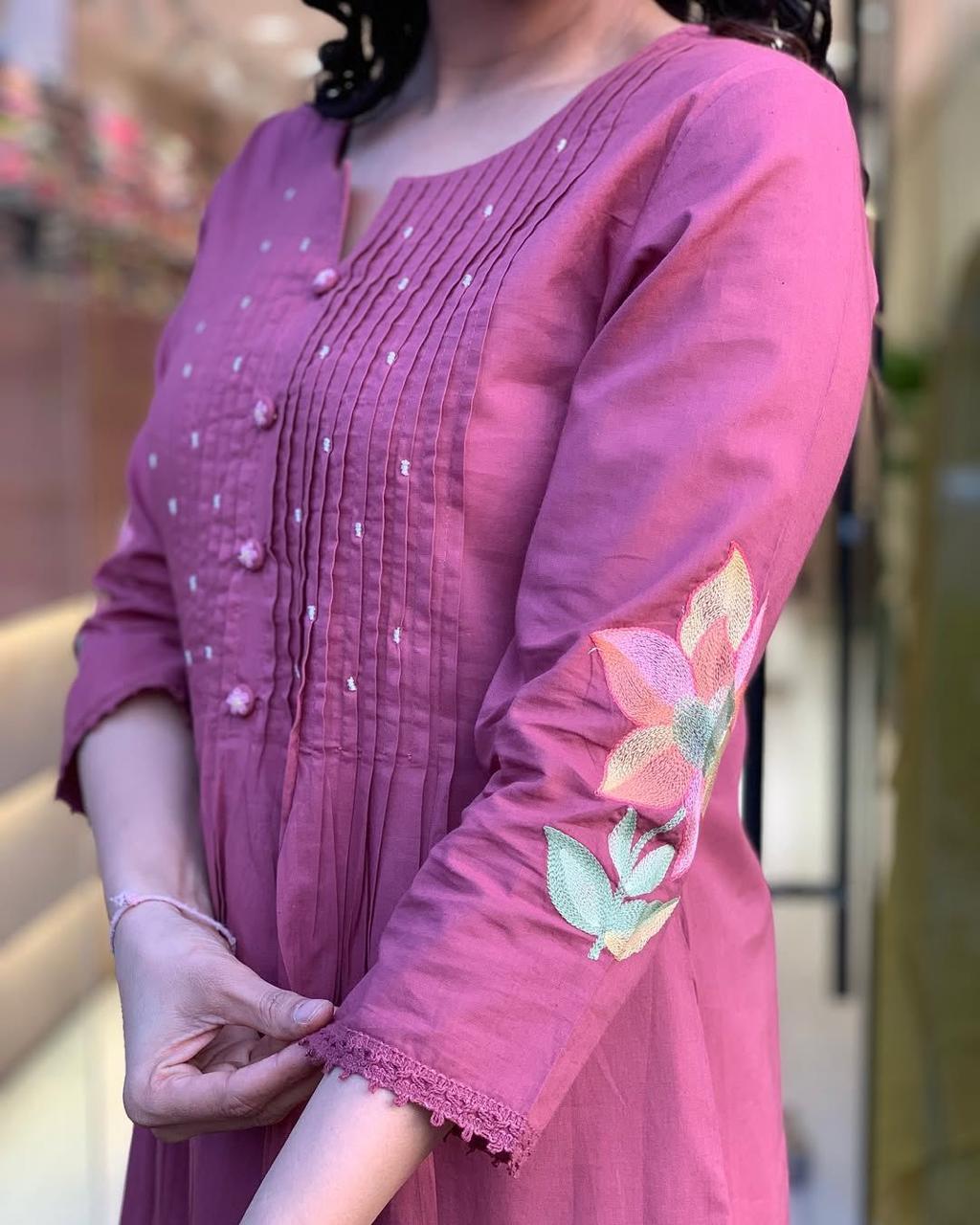 Libas Floral Embroidered Kurta Set
