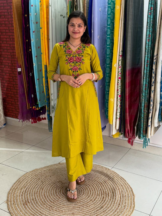 libas kurta Shikha pure cotton comfy A-line kurta for women