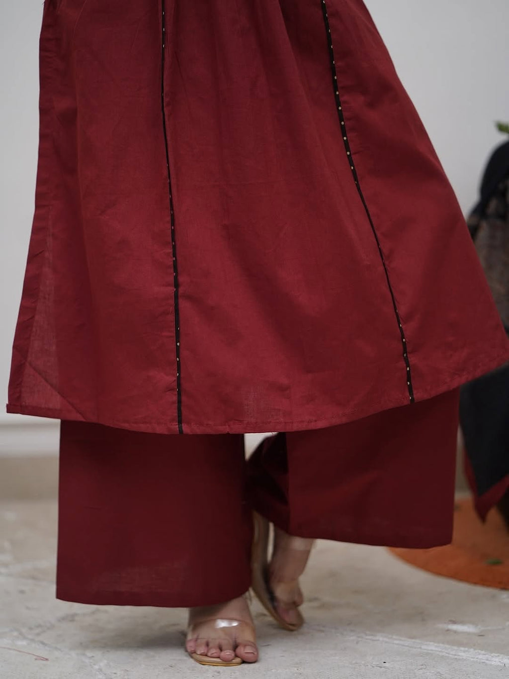 Red Ethnic Kurta Set with Elegant Dupatta